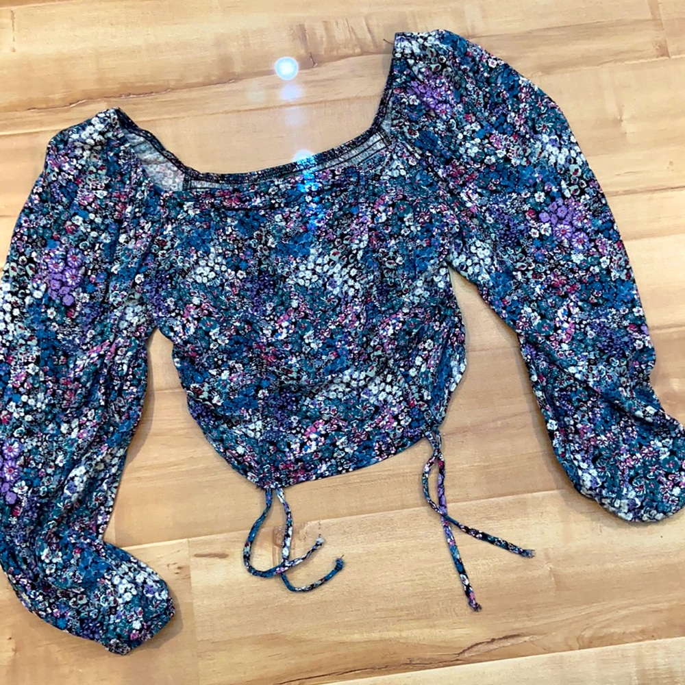 Floral print top, wild fable, size S